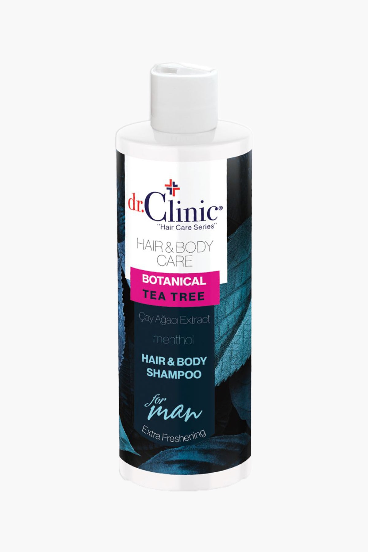 Men's Hair and Body Shampoo Tea Tree 400 ml - Dr.Clinic