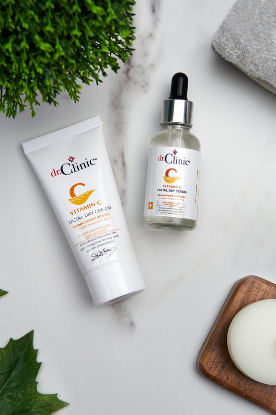 Vitamin-C Skin Care Set (Cream & Serum) - Dr.Clinic