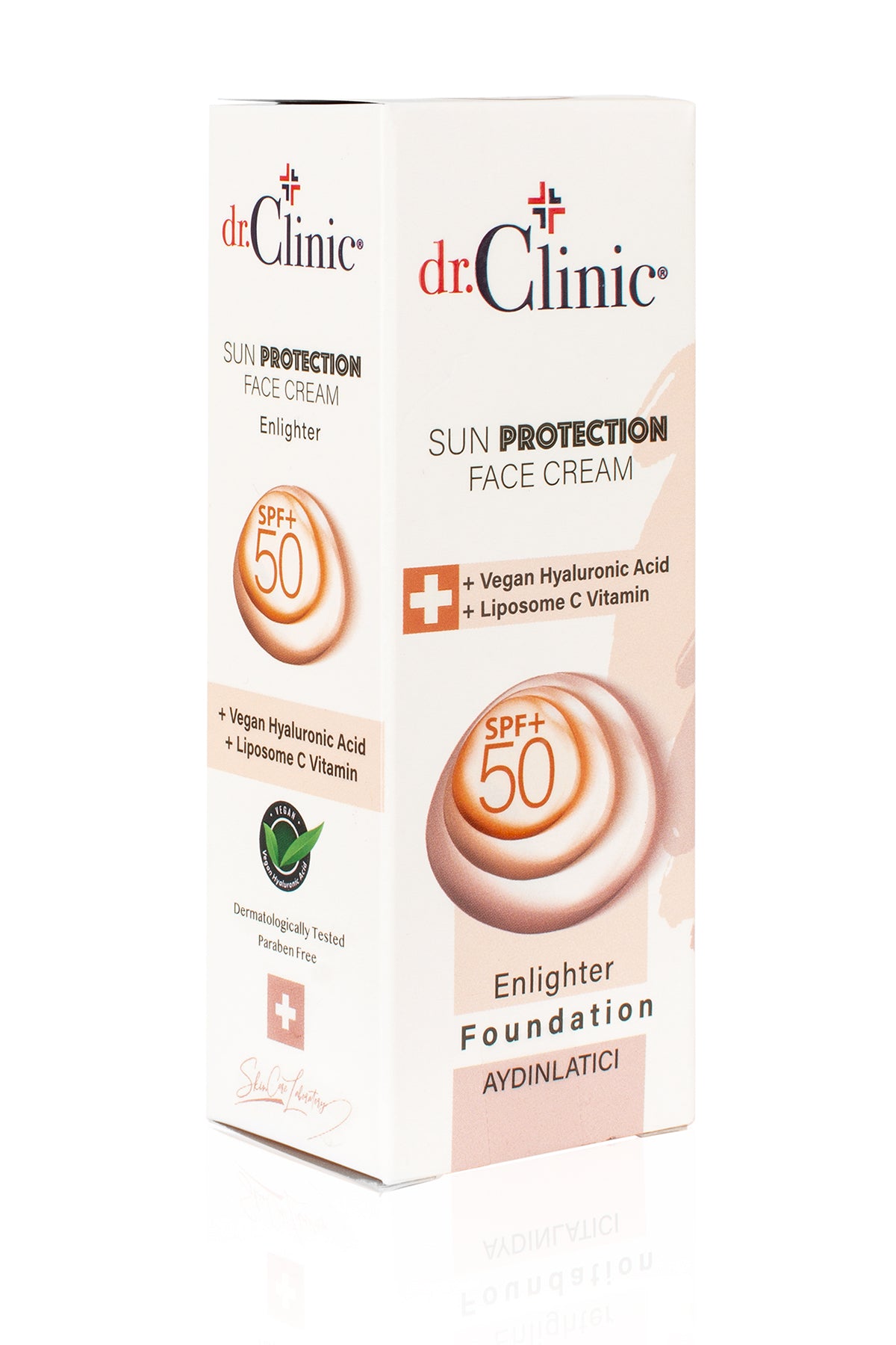 Sun Protection Face Cream Enlighter Foundation - Dr.Clinic